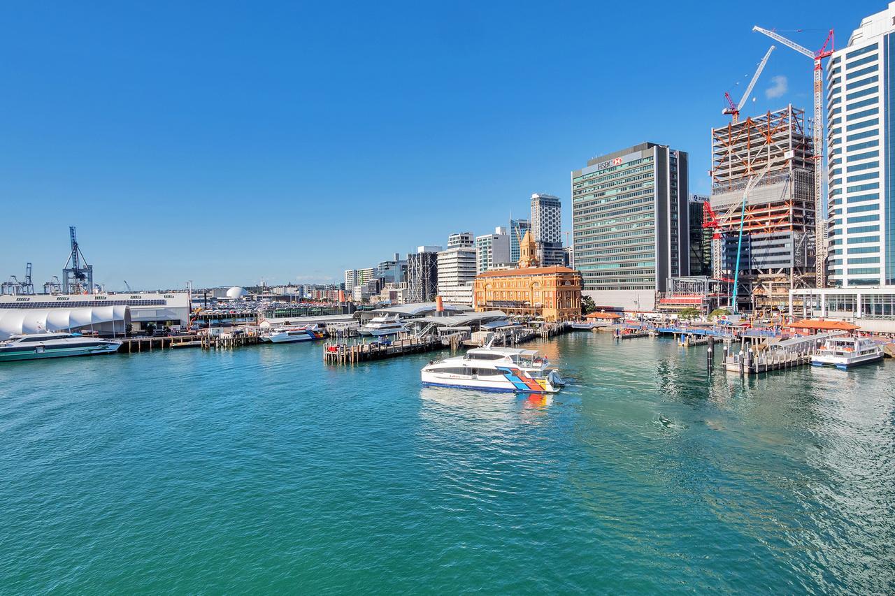 Apartamento Stunning Harbour & City View Studio L Aircon & Wifi Auckland Exterior foto