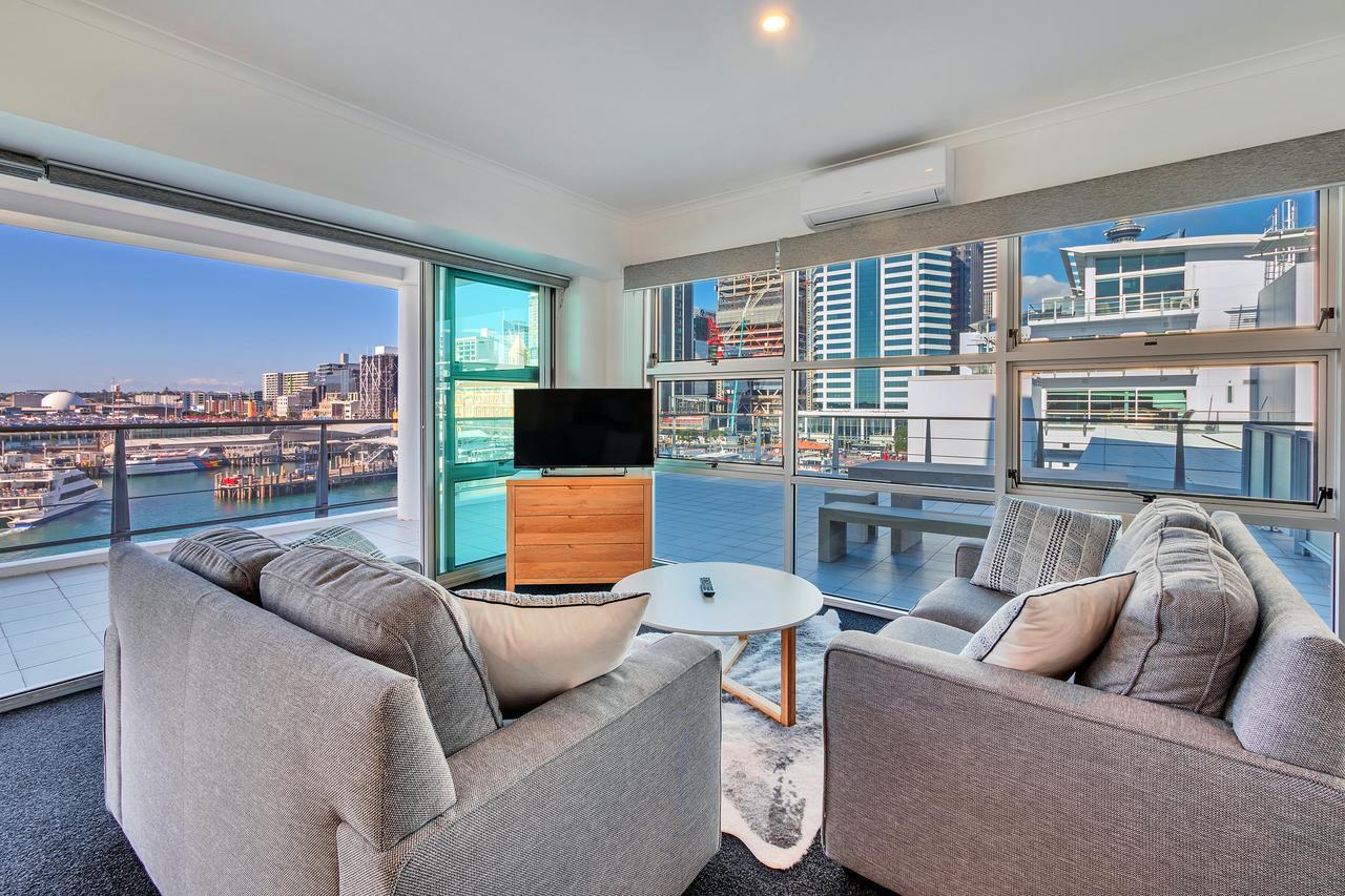 Apartamento Stunning Harbour & City View Studio L Aircon & Wifi Auckland Exterior foto